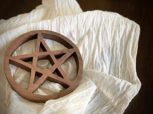 Handcrafted Wooden Pentacle