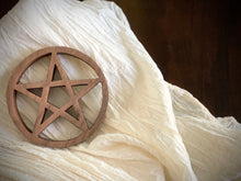 Load image into Gallery viewer, Handcrafted Wooden Pentacle
